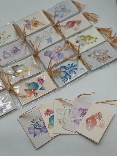 كرت معايدة ورد